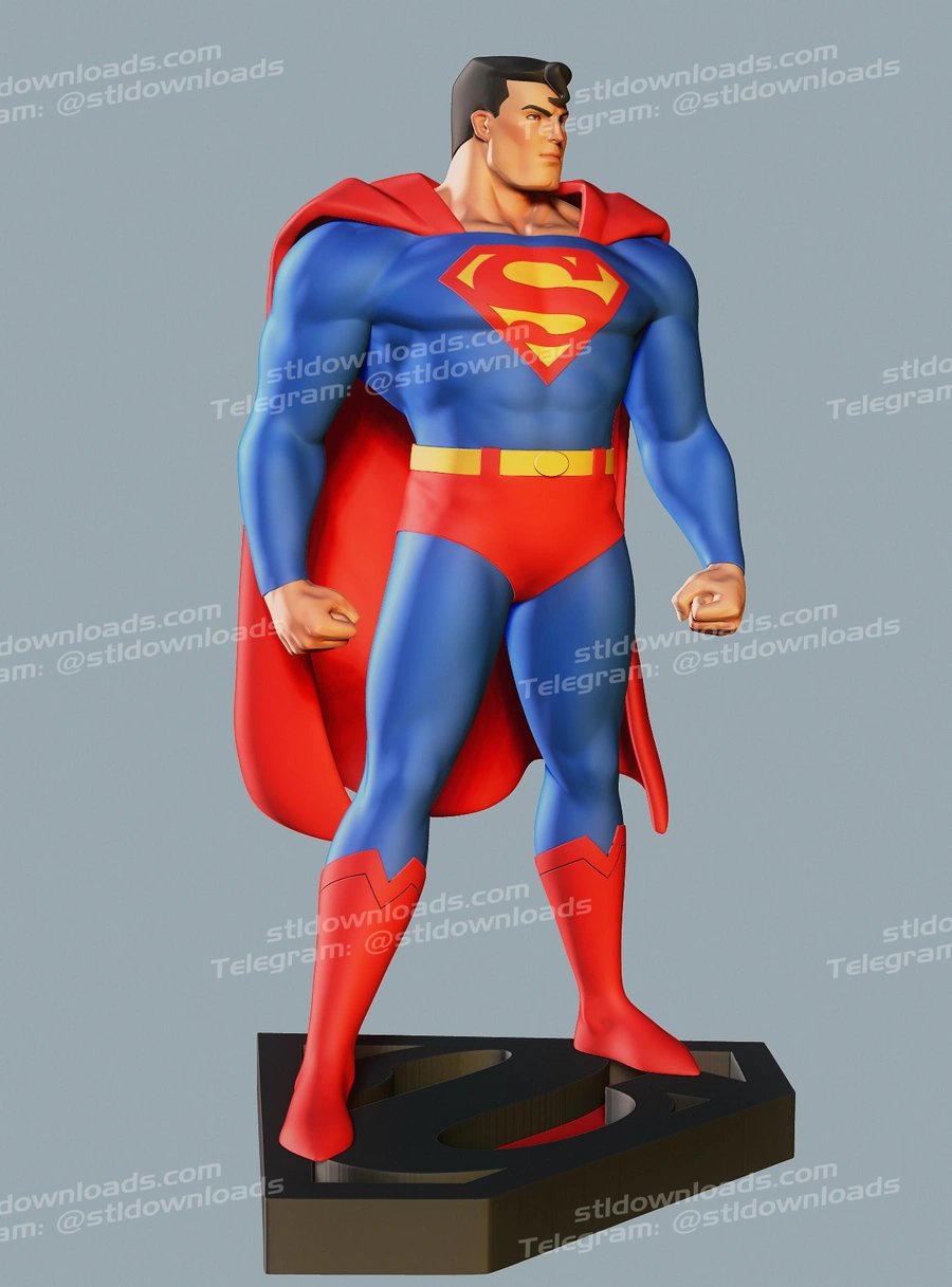 Superman Hero Figure – DC Comics 3D printable STL model