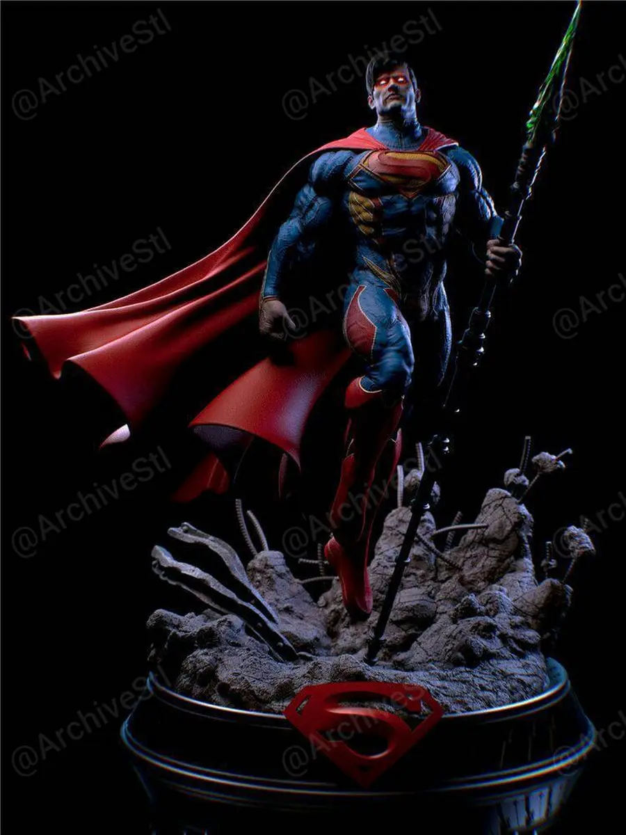 Superman Statue - DC Comics 3D printable STL model