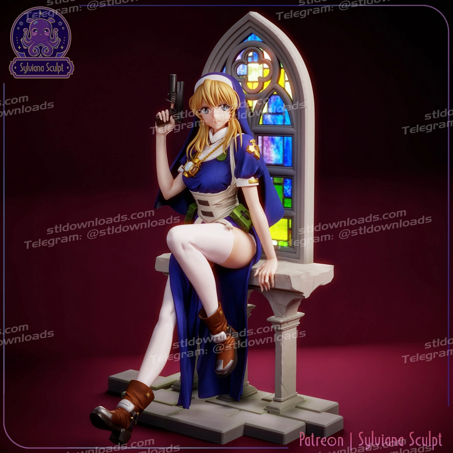 Rosette Nun Warrior – Chrono Crusade 3D printable STL model