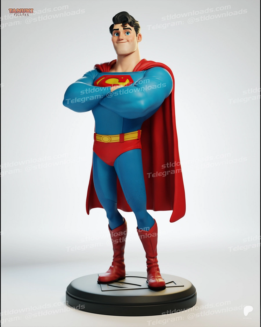 Classic Superman Statue – DC Comics 3D printable STL model