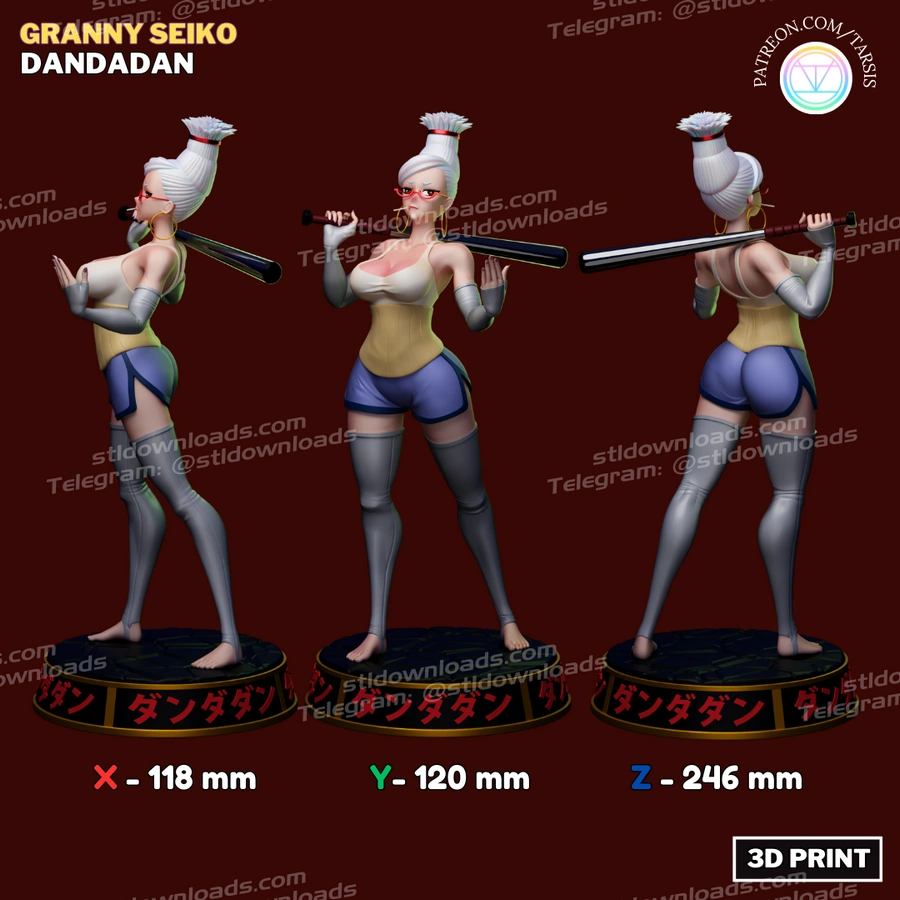 Granny Seiko Spirit Medium – Dandadan 3D printable STL model