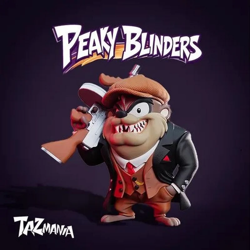 Taz Peaky Blinders Version (Looney Tunes) STL model for 3D printing