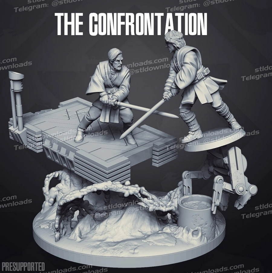 The Confrontation – Star Wars 3D printable STL model
