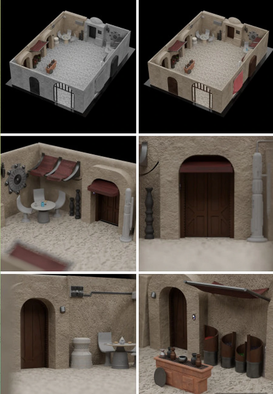 Ultimate Tatooine Diorama – Star Wars STL render Ultimate Tatooine Diorama – Star Wars 3D printable STL model