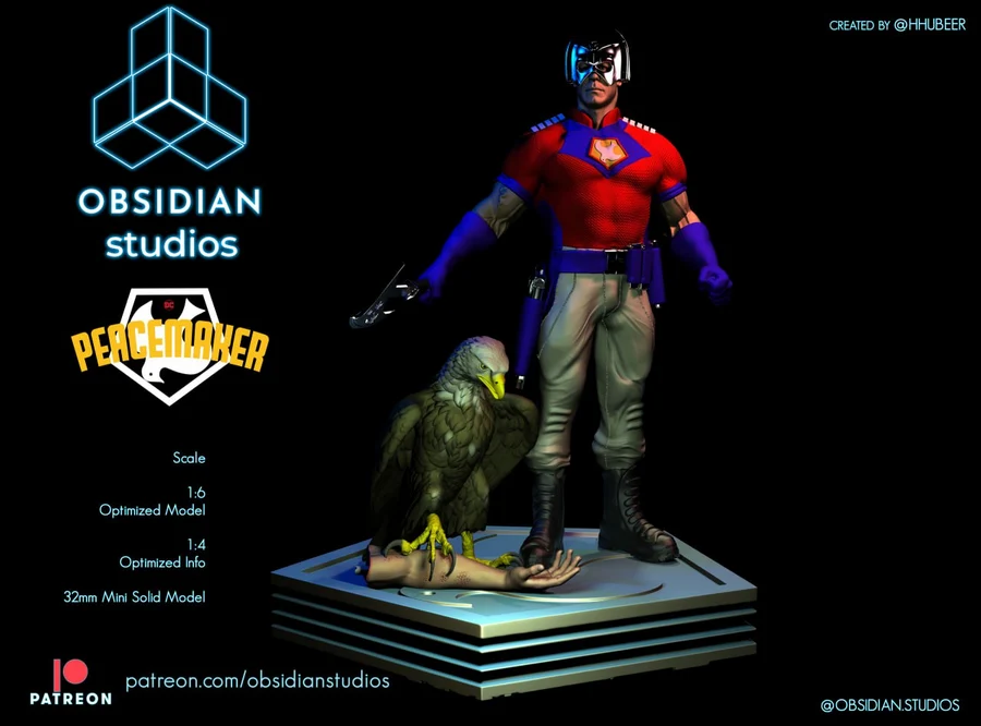 Peacemaker - DC Comics 3D printable STL model