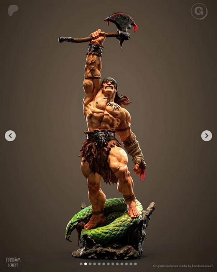Thorb Viking Warrior – Fantasy STL render Thorb Viking Warrior – Fantasy 3D printable STL model