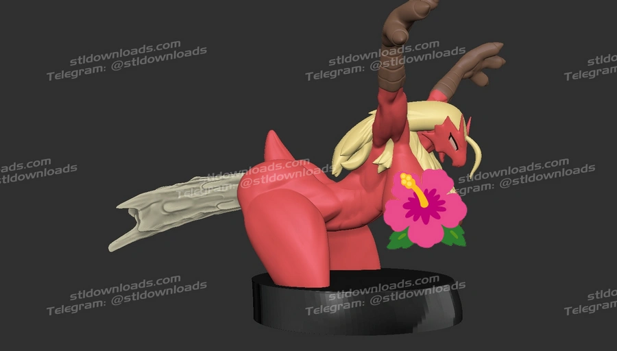 Blaziken Fire Fighter – Pokemon 3D printable STL model