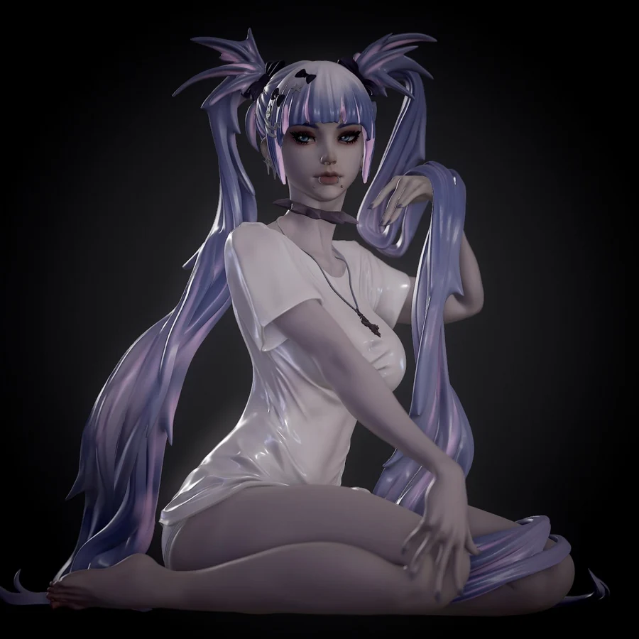Stocking Y2K Gothic Girl – Panty & Stocking 3D printable STL model