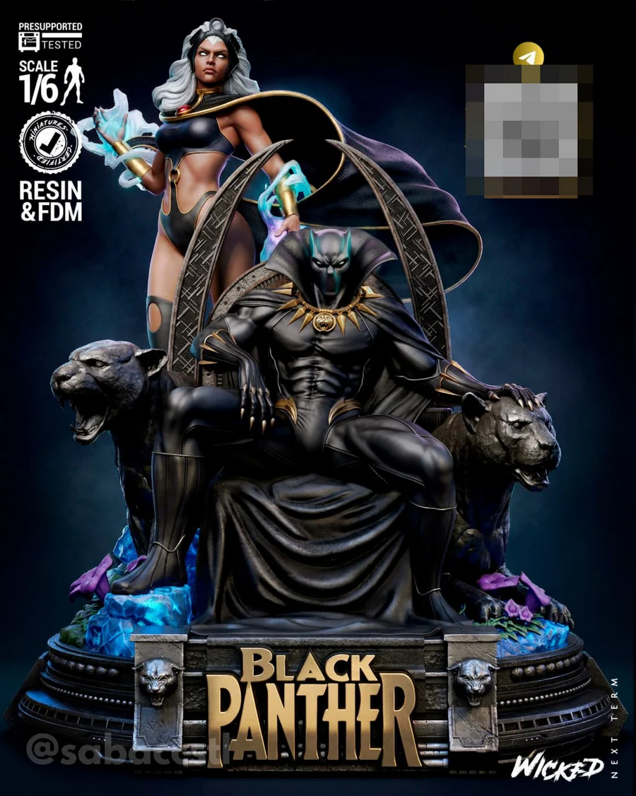 Black Panther Diorama – Marvel 3D printable STL model