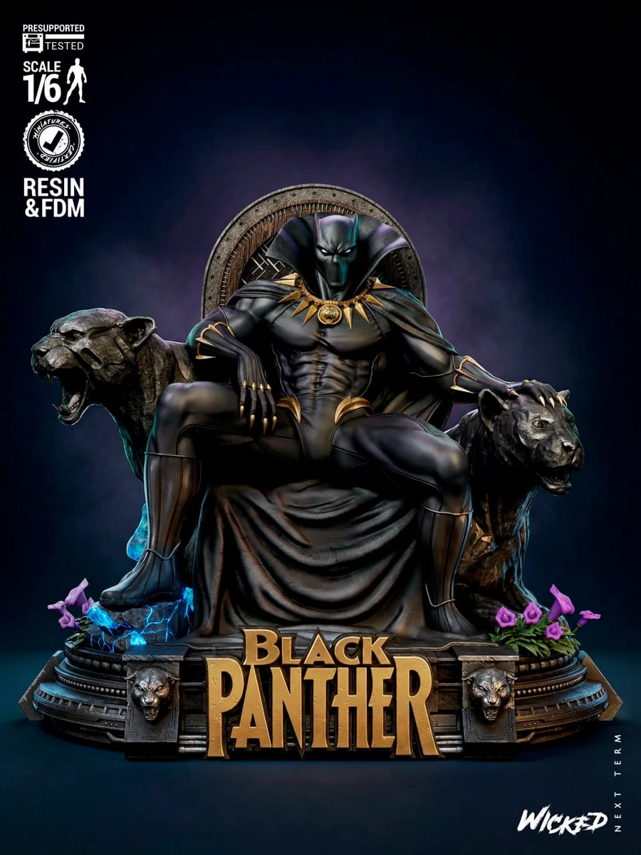 Black Panther – Marvel 3D printable STL model
