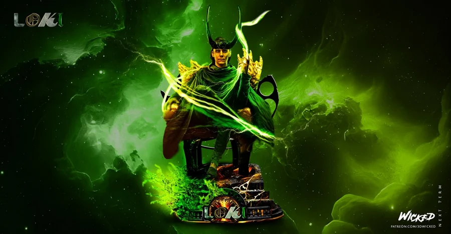 Loki Throne Bust - Marvel 3D printable STL model