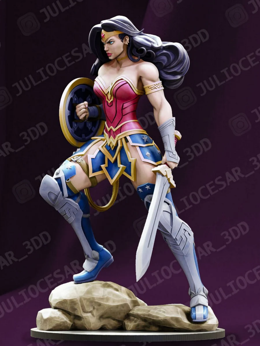 Wonder Woman Fanart – DC Comics 3D printable STL model