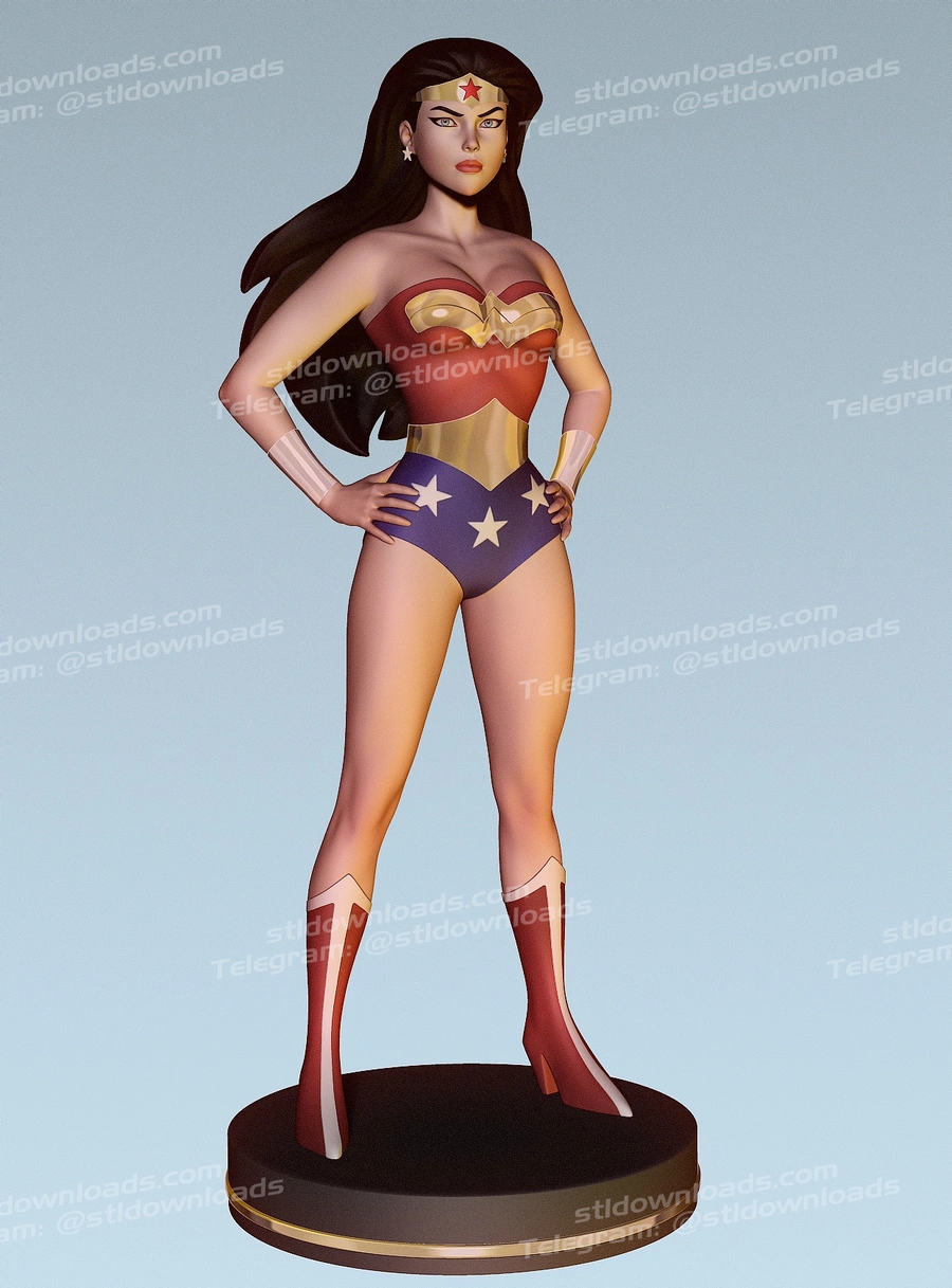 Wonder Woman Amazon Heroine – DC Comics 3D printable STL model