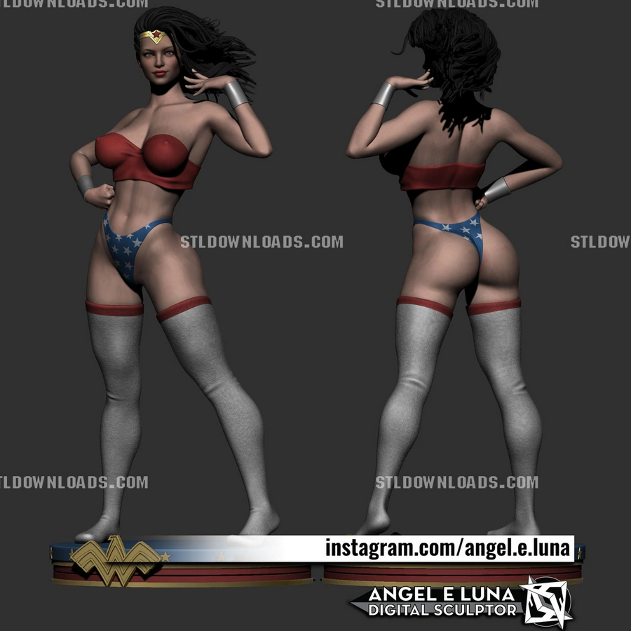 Wonder Woman – DC Comics 3D printable STL model