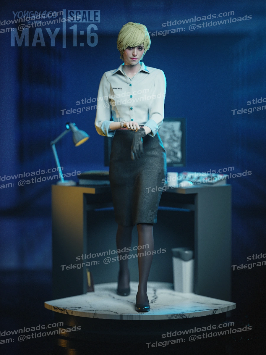Sherry Birkin Survivor – Resident Evil STL render Sherry Birkin Survivor – Resident Evil 3D printable STL model