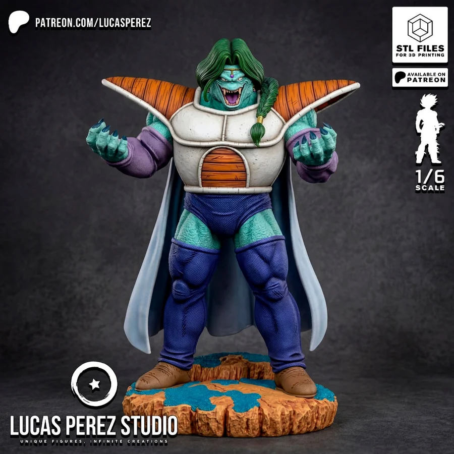 Zarbon Transformation – Dragon Ball STL render Zarbon Transformation – Dragon Ball 3D printable STL model