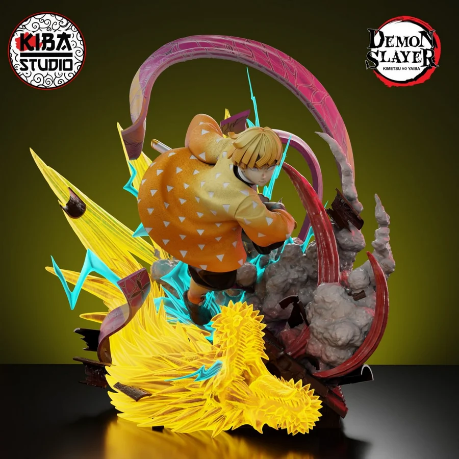 Zenitsu Agatsuma – Demon Slayer 3D printable STL model