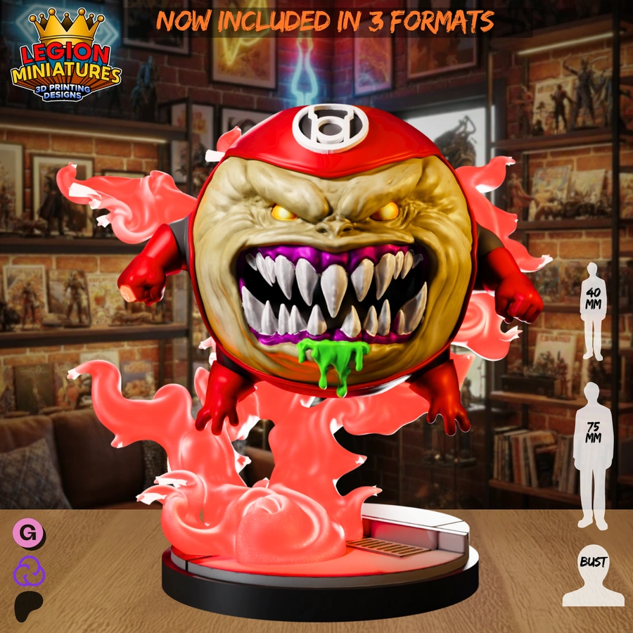 Zilius Zox Space Villain – Marvel STL render Zilius Zox Space Villain – Marvel 3D printable STL model