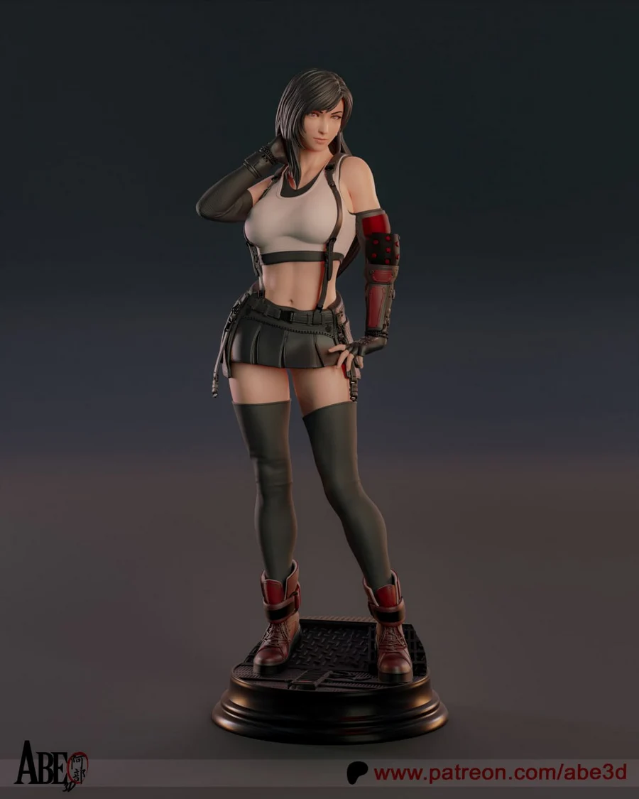 Tifa Lockhart – Final Fantasy VII 3D printable STL model