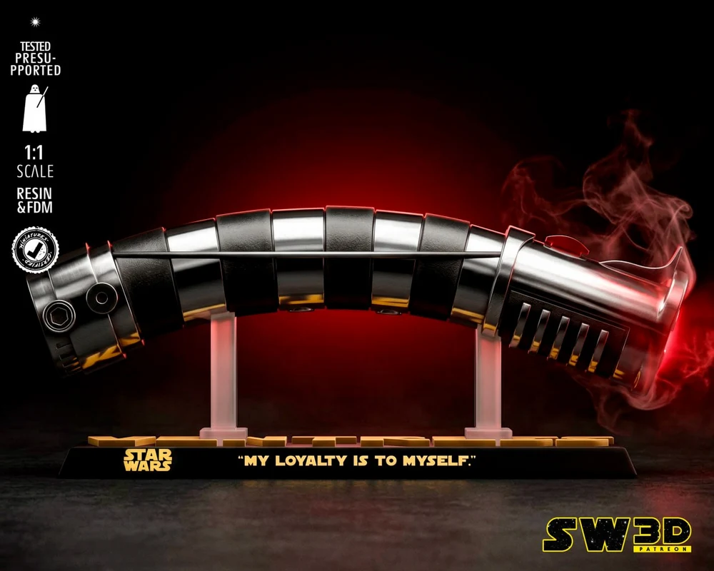 Asajj Ventress Lightsaber — Star Wars 3D printable STL model