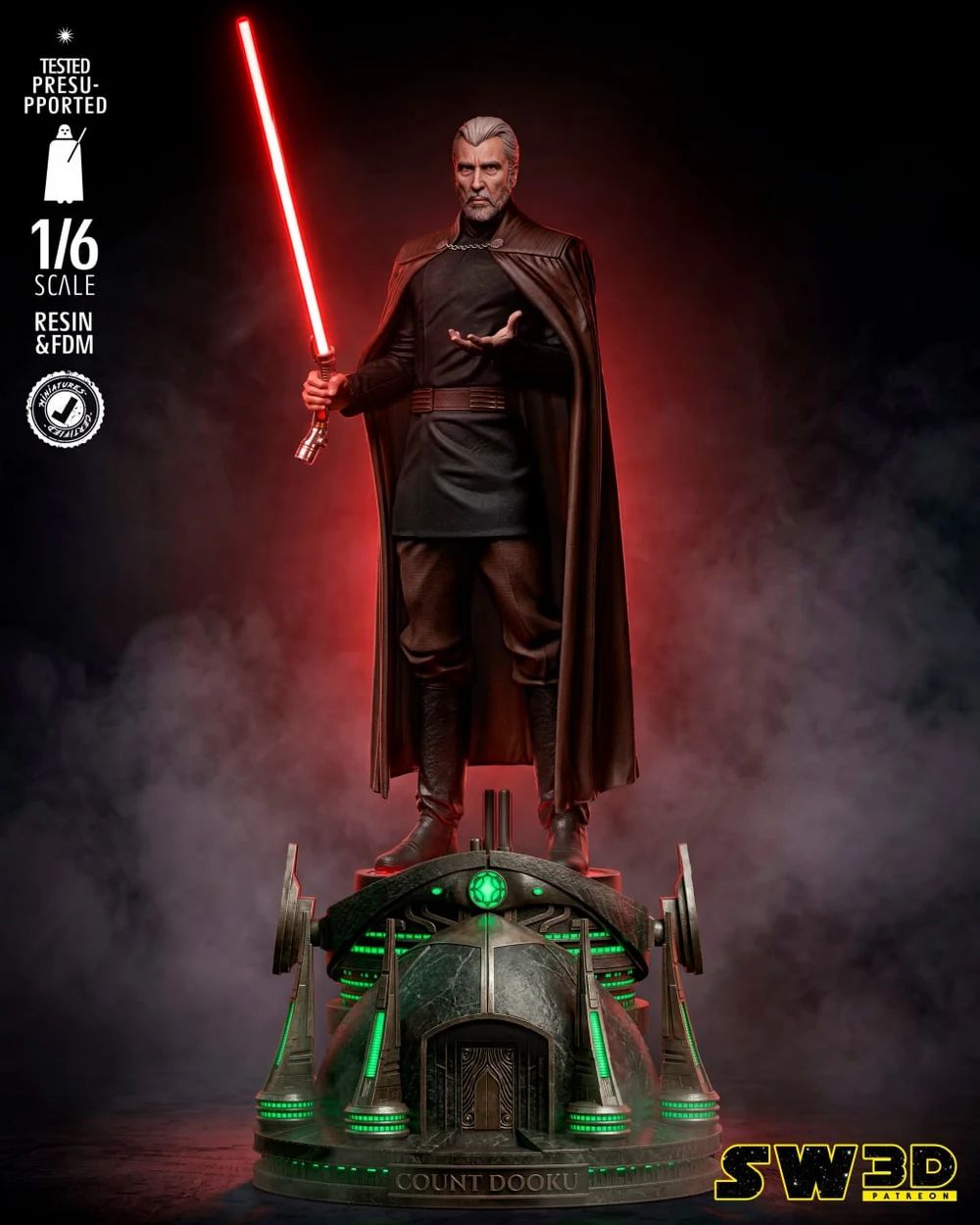 Count Dooku Sculpture — Star Wars 3D printable STL model