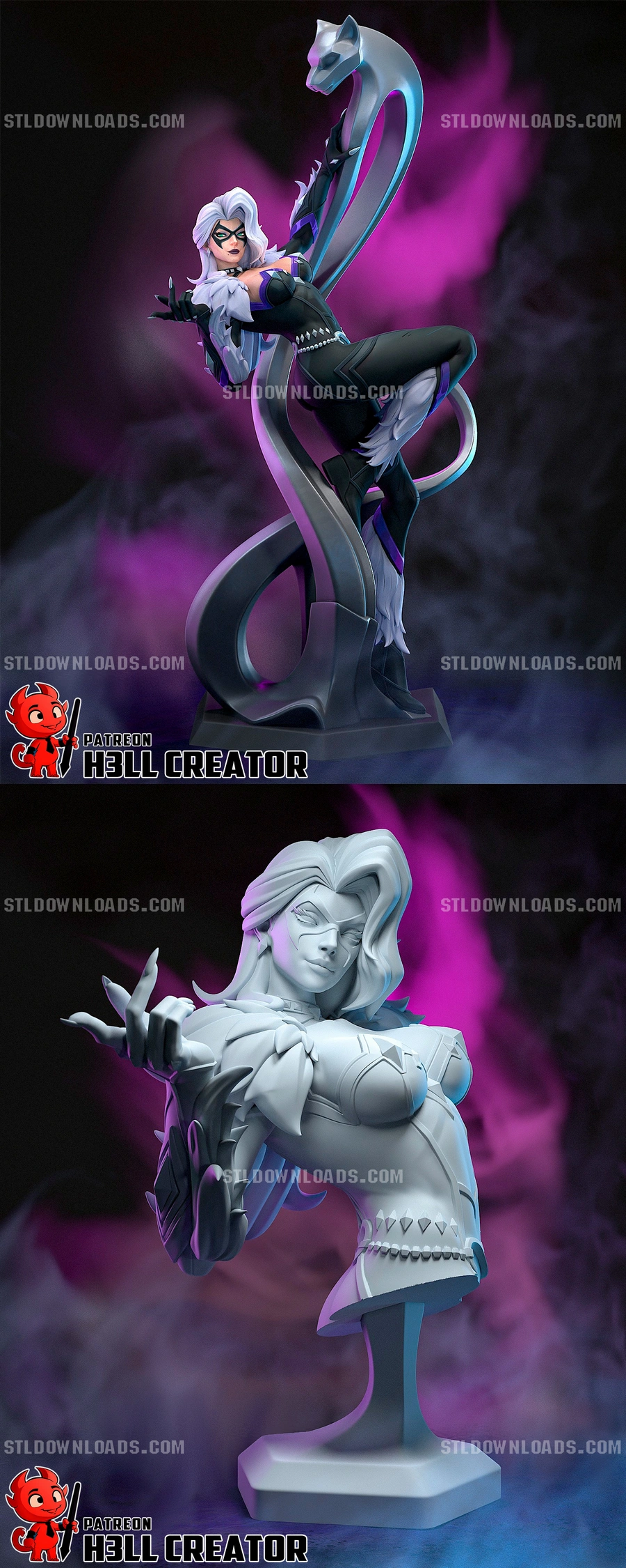 Black Cat — Marvel 3D printable STL model