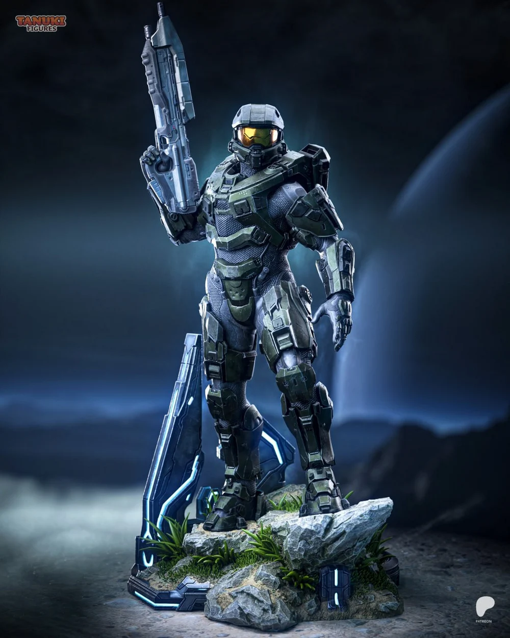 Master Chief — Halo STL render Master Chief — Halo 3D printable STL model