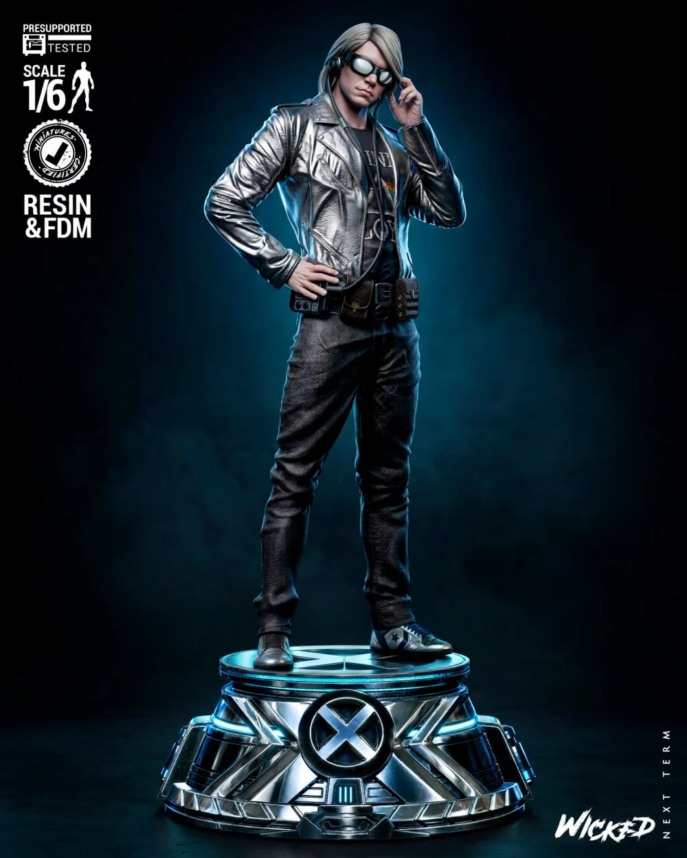 Quicksilver Sculpture — Marvel 3D printable STL model