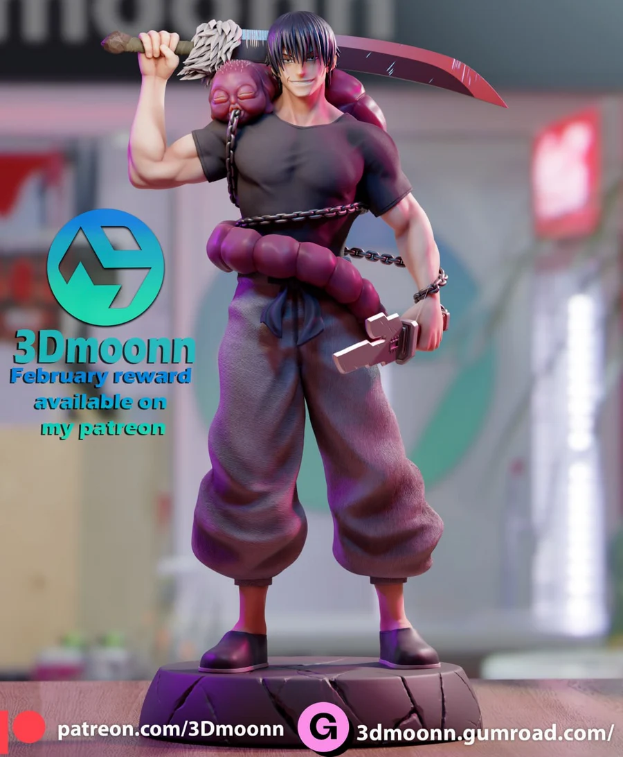 Toji – Jujutsu Kaisen 3D printable STL model