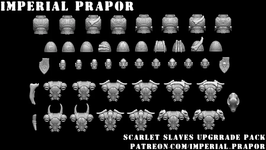 Scarlet Slaves Upgrade Pack 3D printable STL model