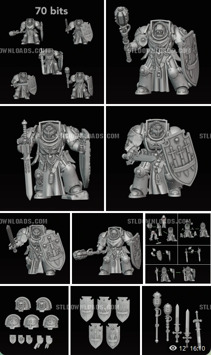 70 Bits — Sci-Fi / Tabletop Upgrades 3D printable STL model