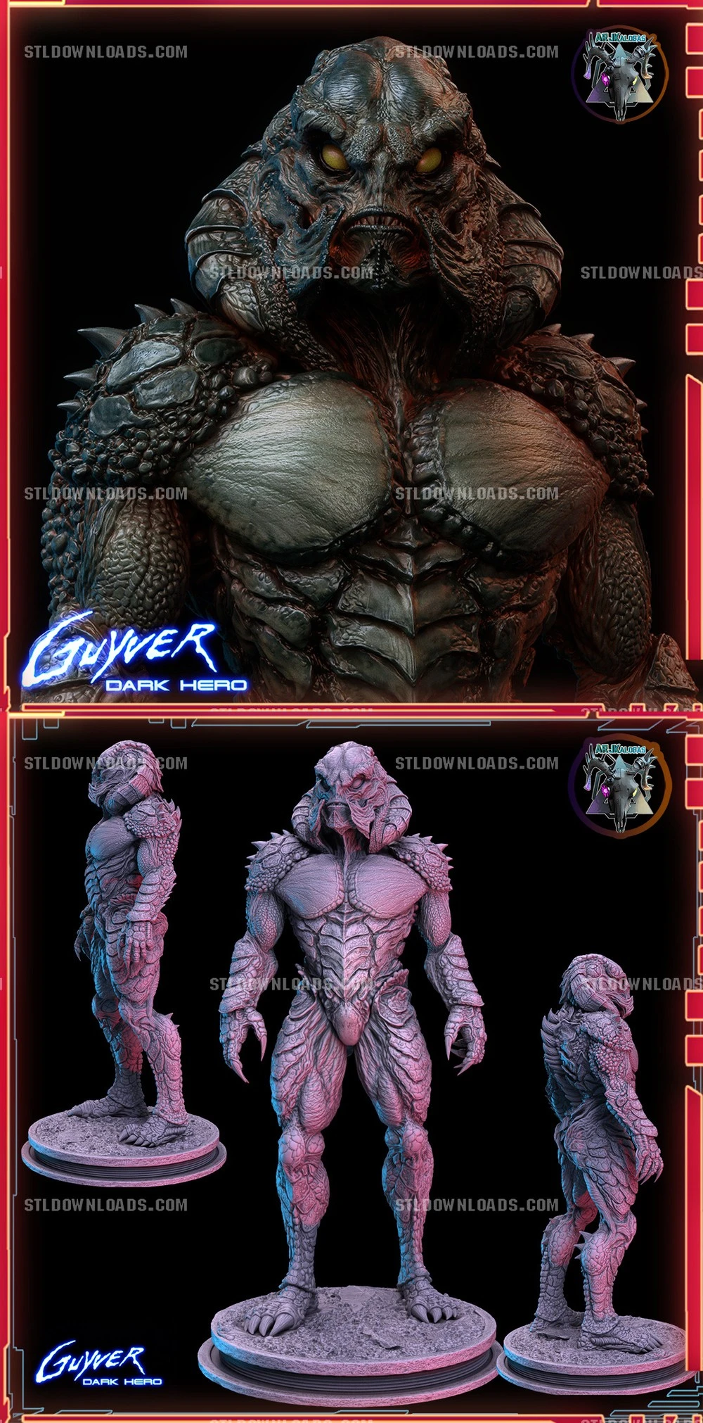 Crane Zoanoid — Guyver 3D printable STL model