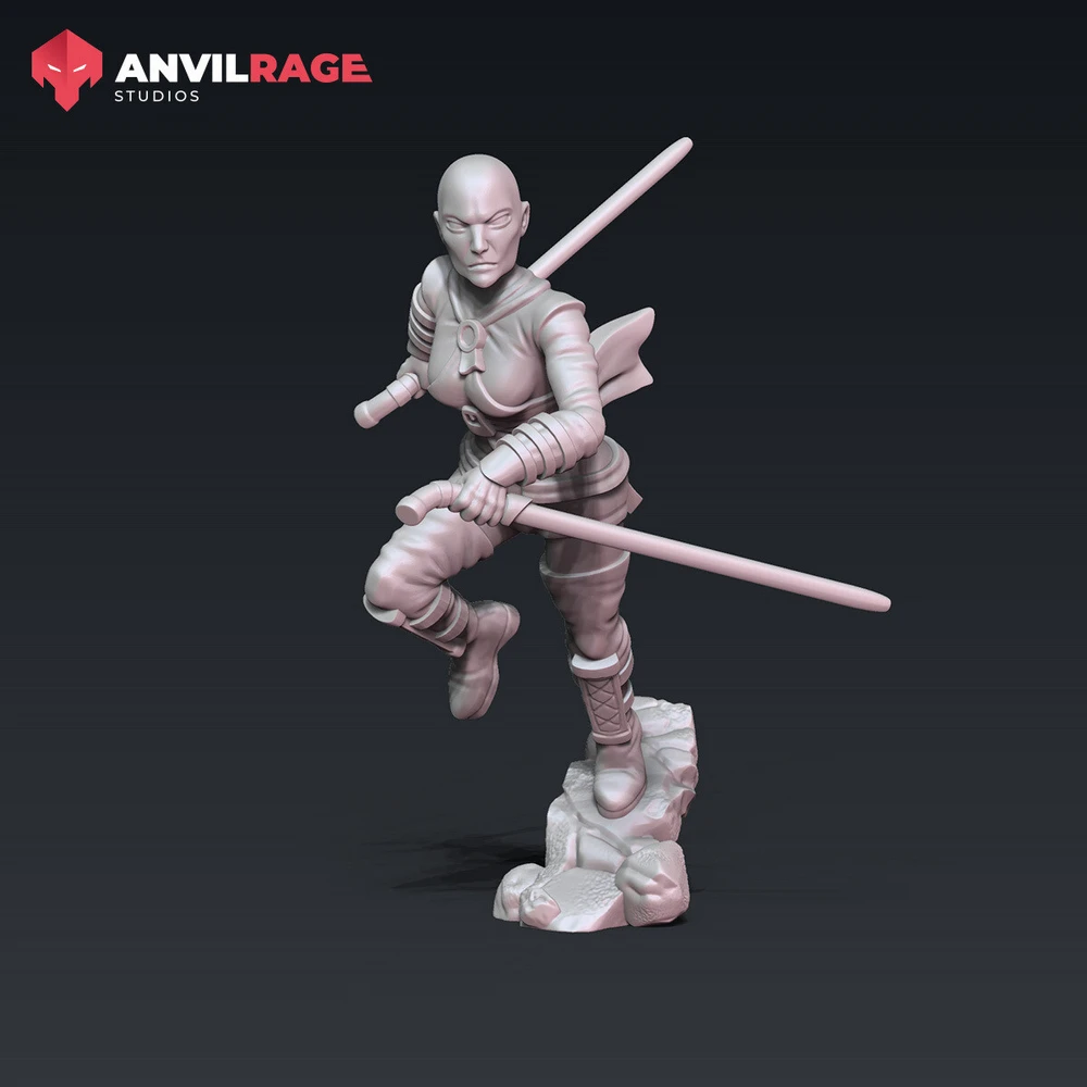 Asajj Ventress v2 — Star Wars 3D printable STL model