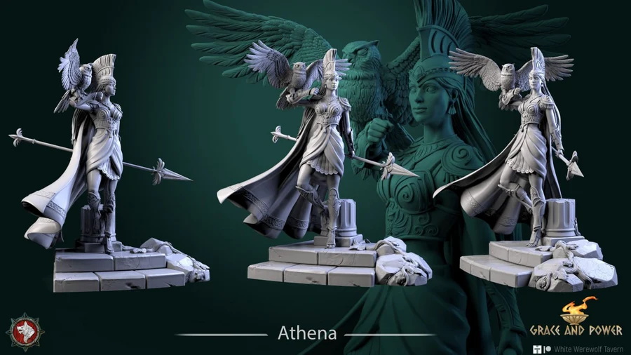 Athena – Greek Mythology 3D printable STL model
