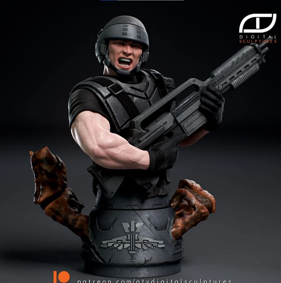 Starship Troopers Bust – Starship Troopers 3D printable STL model