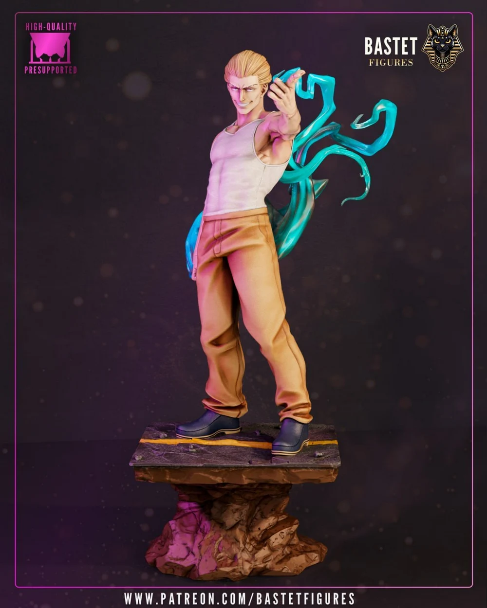 Kinji Hakari — Jujutsu Kaisen STL render Kinji Hakari — Jujutsu Kaisen 3D printable STL model