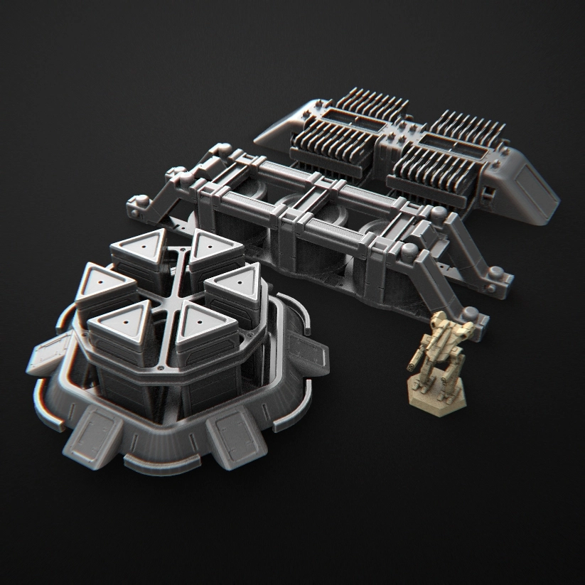 Battletech Buildings 1 — BattleTech STL render Battletech Buildings 1 — BattleTech 3D printable STL model