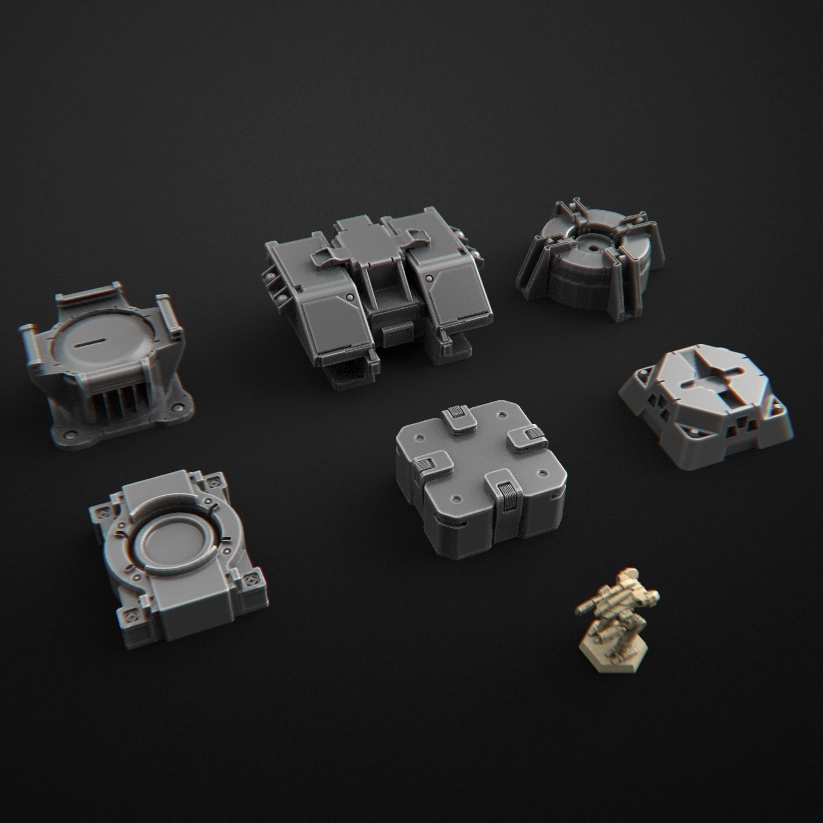 Battletech Buildings 4 — BattleTech STL render Battletech Buildings 4 — BattleTech 3D printable STL model