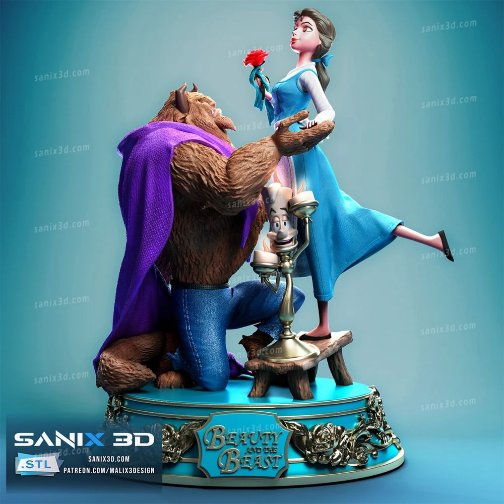 Beauty and the Beast — Disney 3D printable STL model