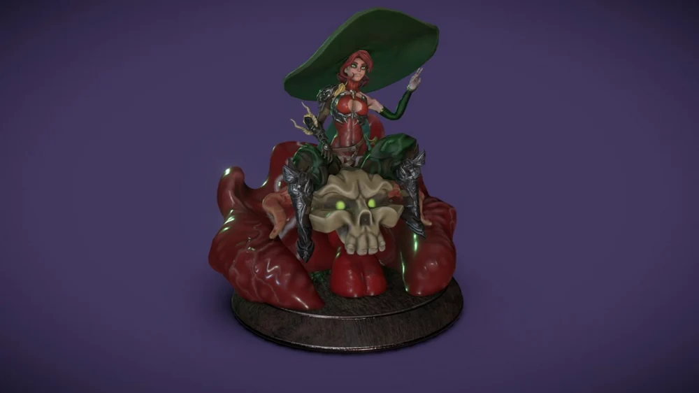 Blair Socle William La Saga — Original Character / Fantasy STL render Blair Socle William La Saga — Original Character / Fantasy 3D printable STL model