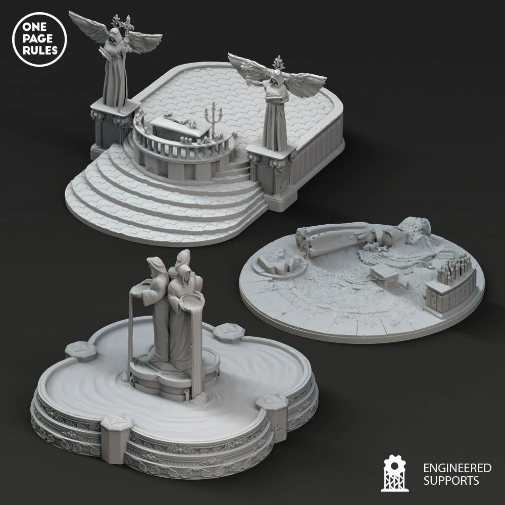Blessed Sisters Area Terrain — Warhammer 40K (Sisters of Battle Alt) 3D printable STL model