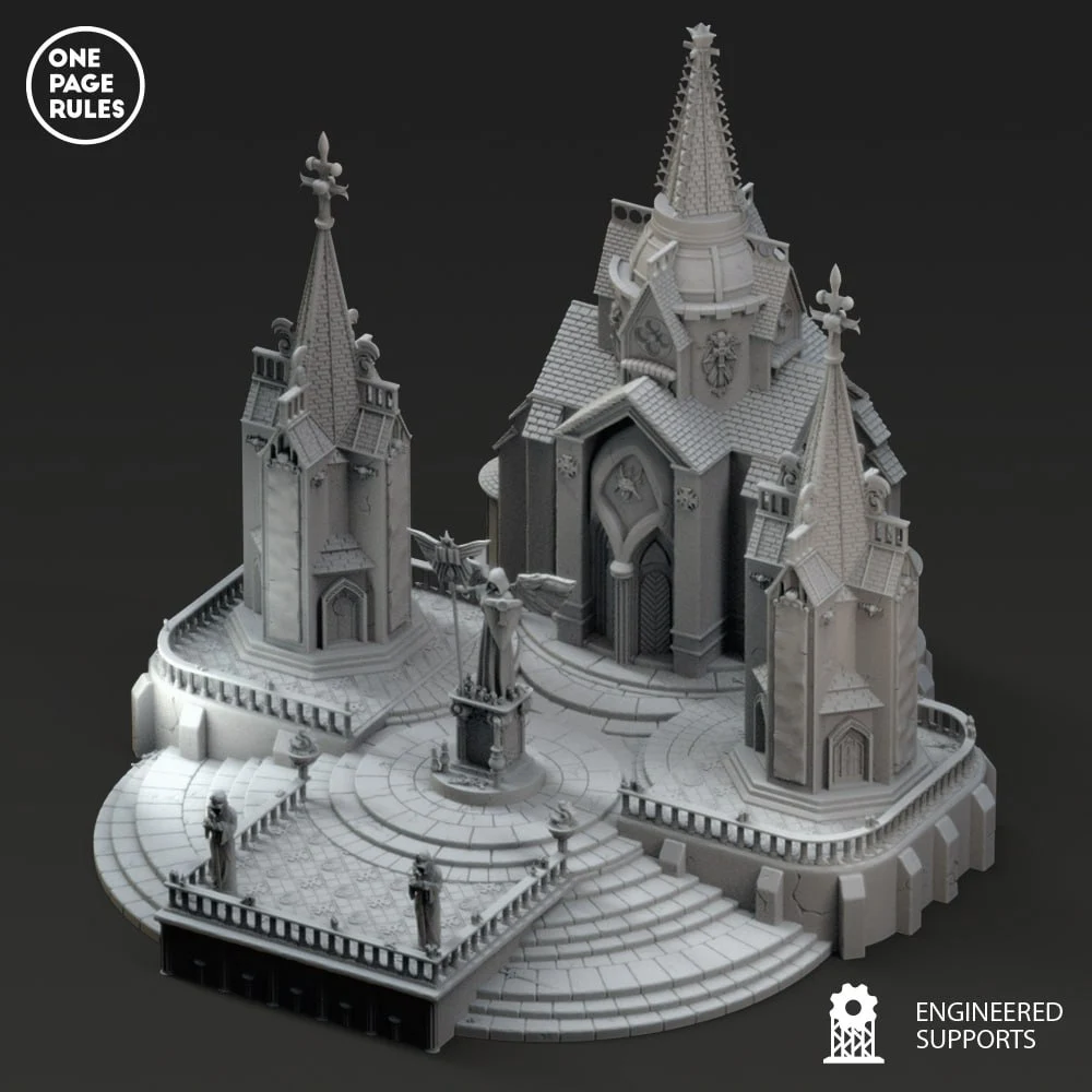 Blessed Sisters Large Terrain — Warhammer 40K (Sisters of Battle Alt) 3D printable STL model