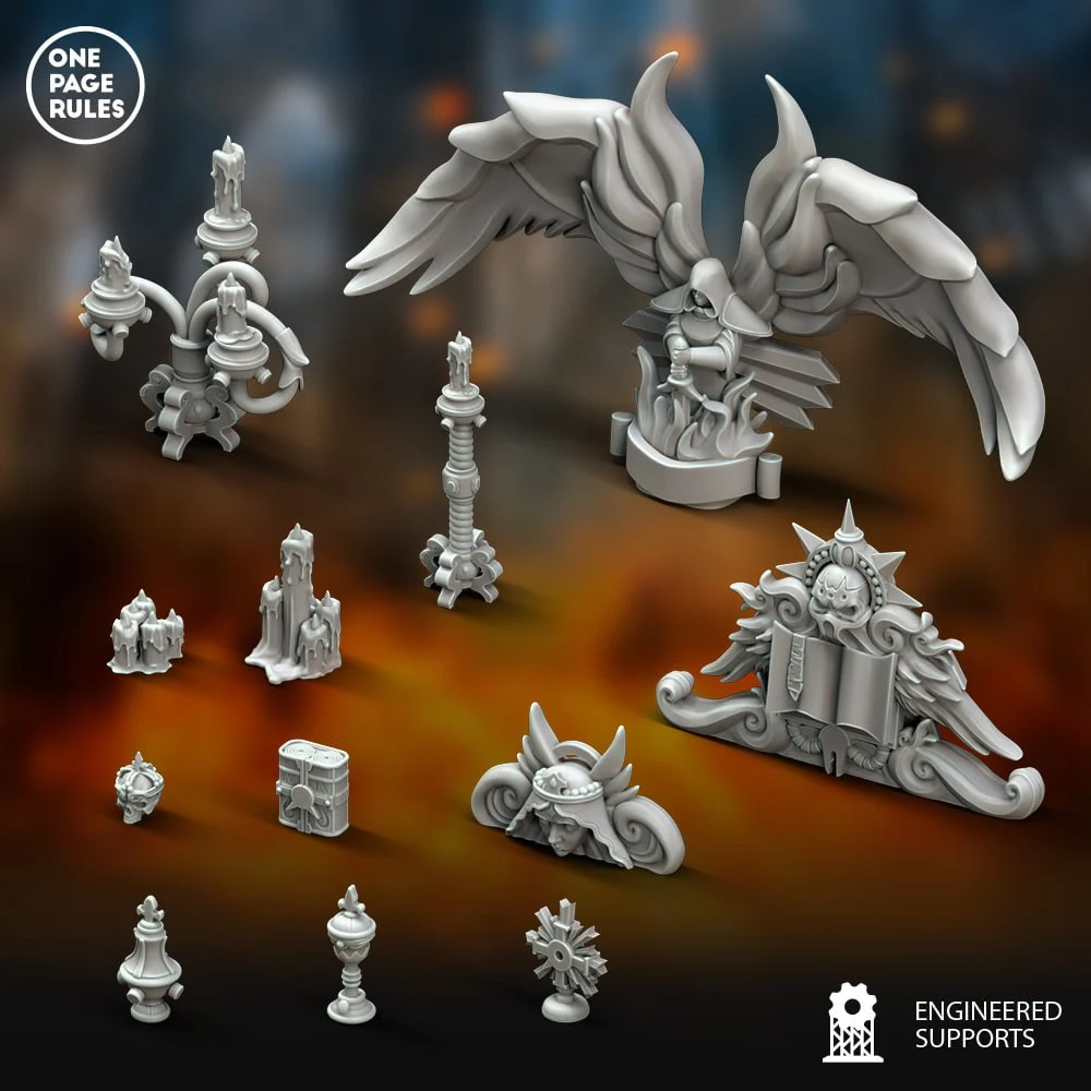 Blessed Sisters Scatter Terrain — Warhammer 40K (Sisters of Battle Alt) 3D printable STL model