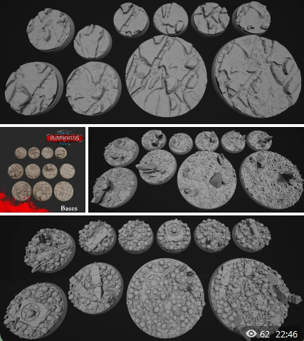 Bloodfields Bases 3D printable STL model
