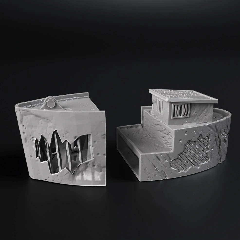 Boat in Ruins 3D printable STL model