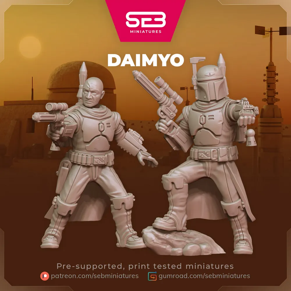 Boba Fett Daimyo v2 — Star Wars 3D printable STL model