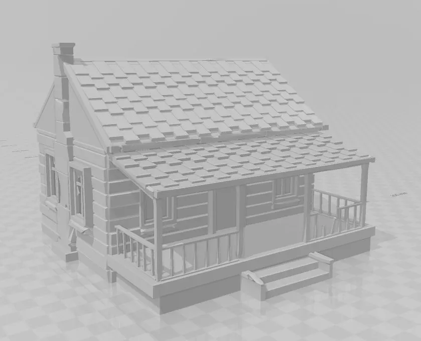 Buildings in Ruin 3 3D printable STL model