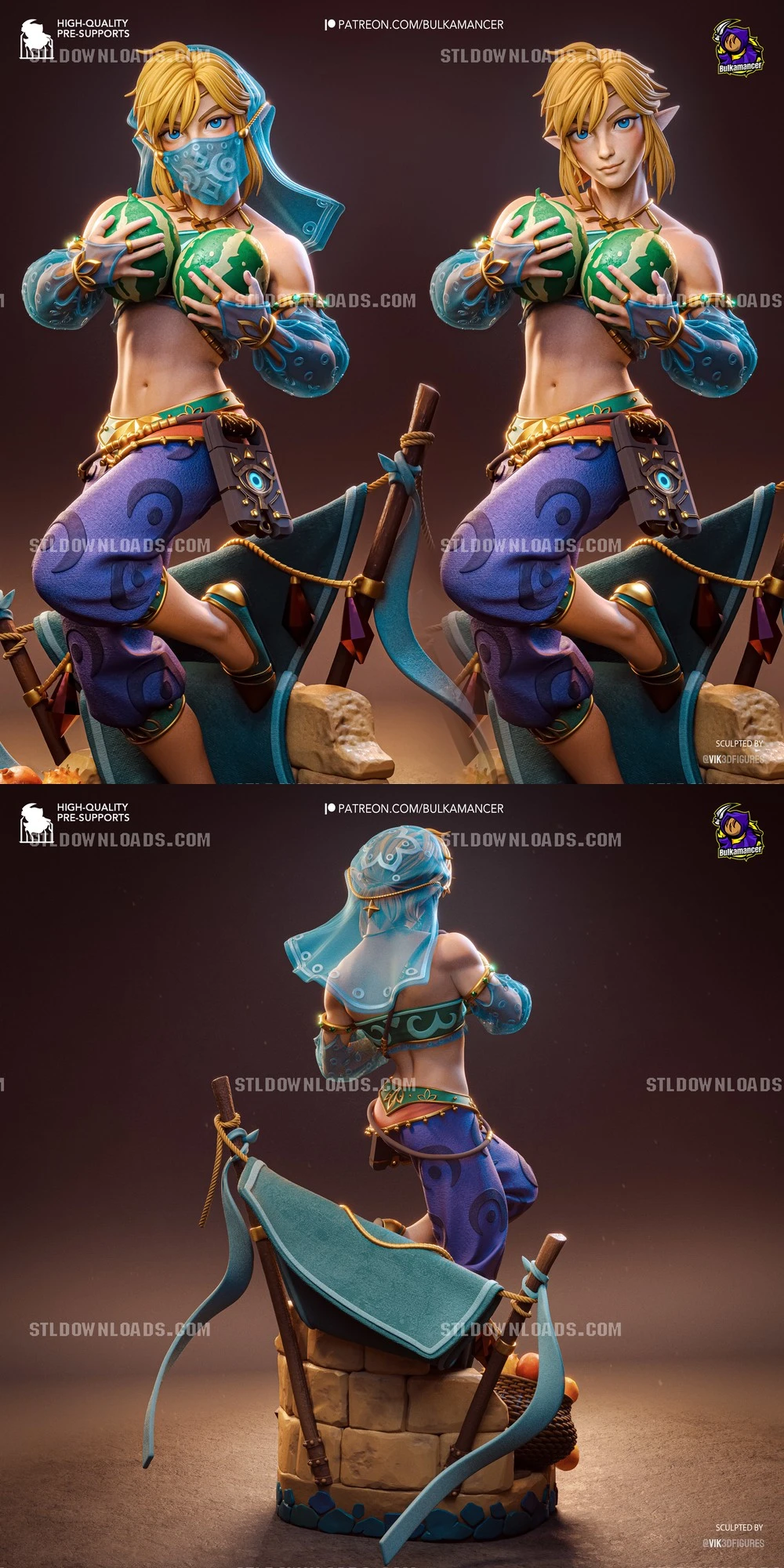 Gerudo Link — The Legend of Zelda 3D printable STL model