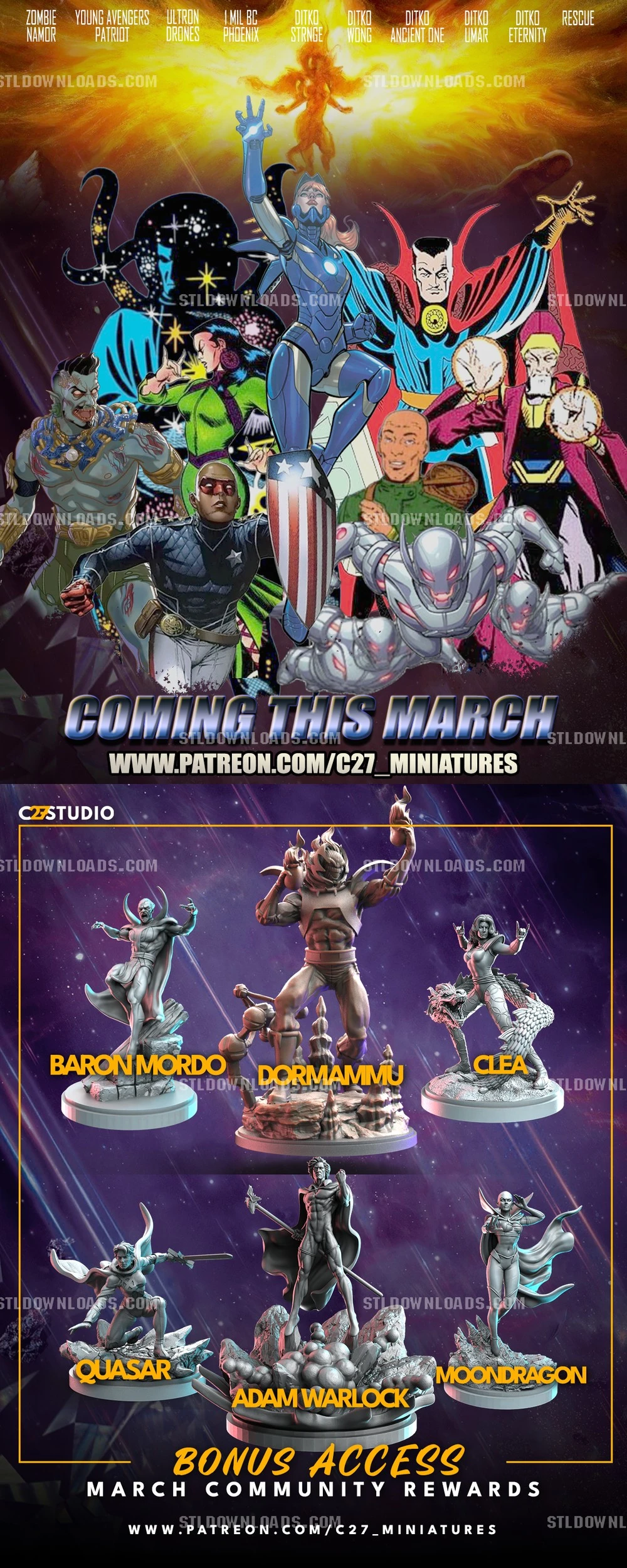 March 2026 — Marvel / DC Comics 3D printable STL model