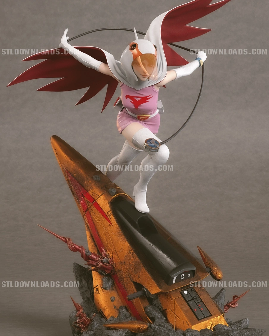 Jun the Swan — Gatchaman 3D printable STL model